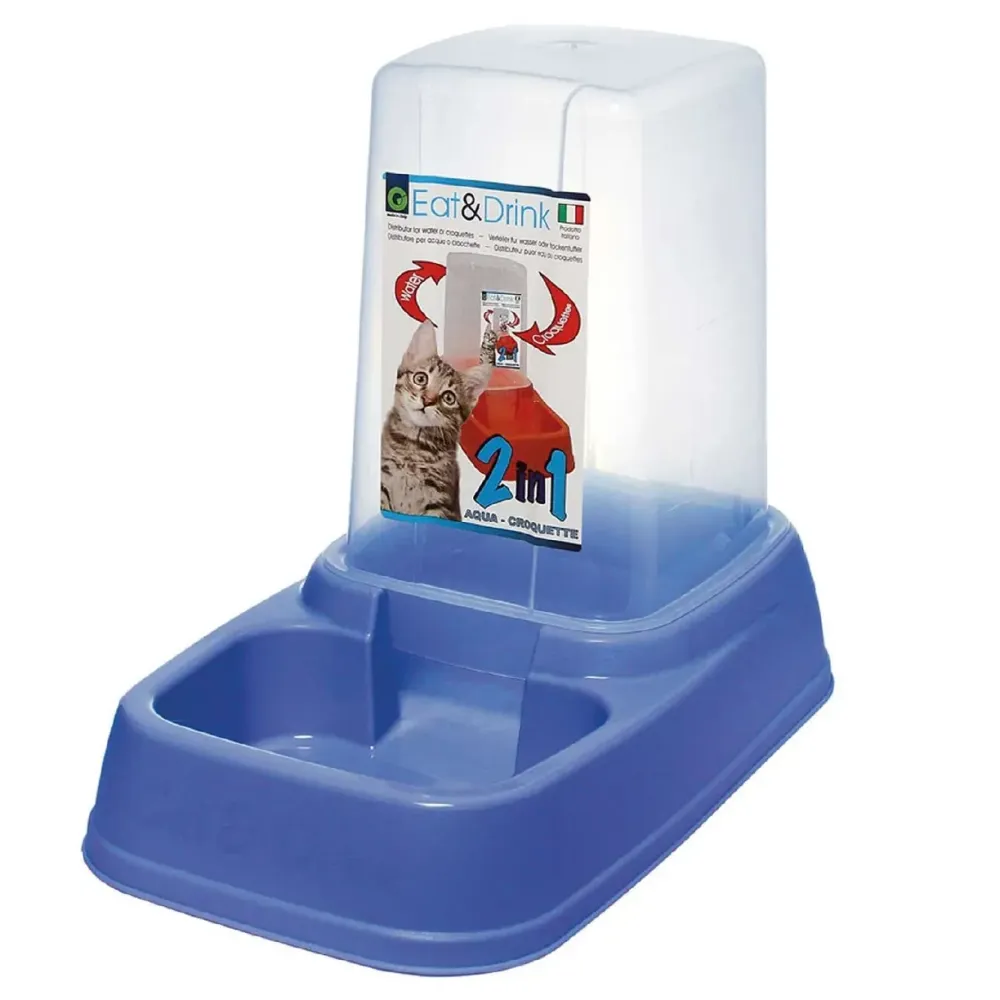 Миска с дозатором Eat&Drink для корму або води 3.7 л / розмір 33.5 x 20 x 27.5 см Київ - фото 4