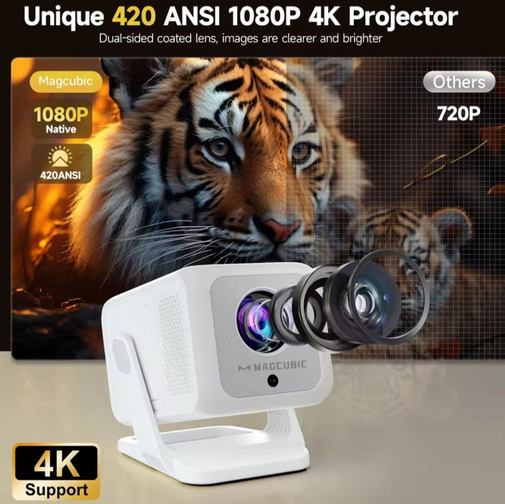 Проектор Magcubic HY310X 4K с Full HD 1080P 420ANSI Android 11. Харків - фото 6