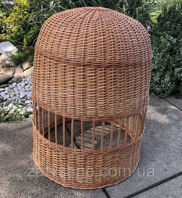 Висока плетена люстра з візерунком по середині Київ - фото 6