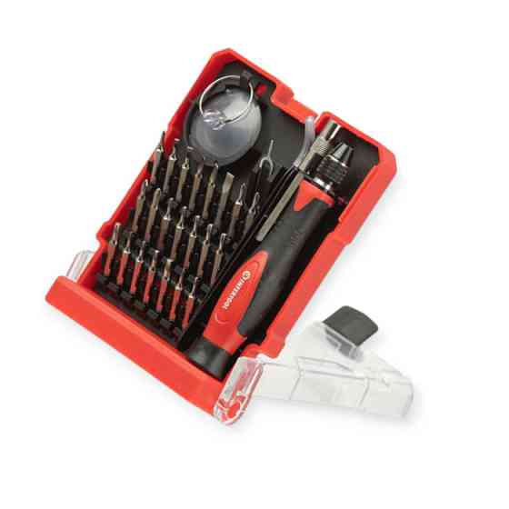 Отвертка с битами 29 шт CrV прецизионная, пинцет, присоска (кейс) Мукачево