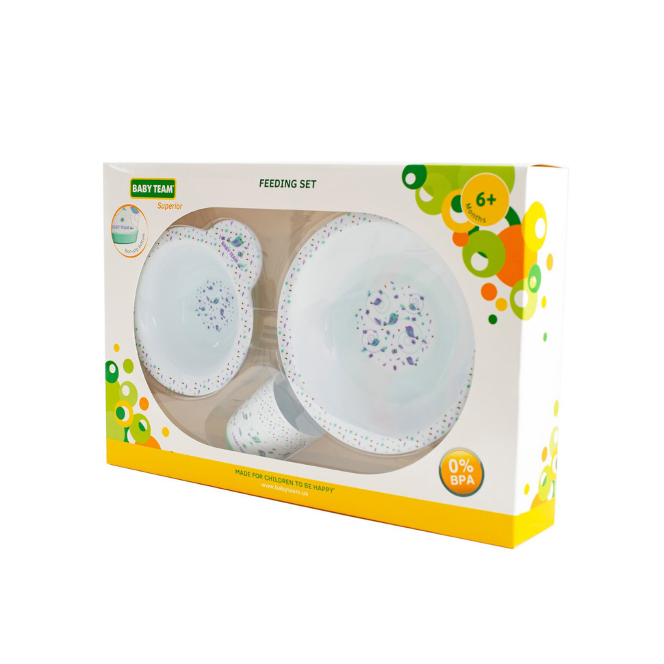 Дитячий набір для годування 6093 (тарілка, миска, чашка) Вінниця - фото 2