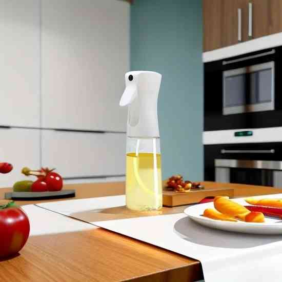 Пляшка для олії 300 мл з розпилювачем для оливкової олії, соєвого соусу, вина, оцту білий Вінниця