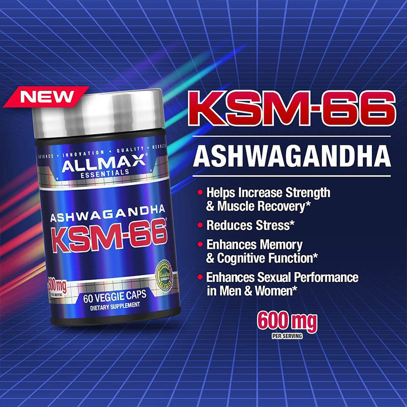 Ашваганда AllMax Ashwagandha KSM-66 600 mg 60 Veggie Caps (300 mg per Capsule) Луцьк - фото 3