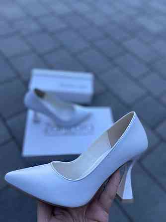 Туфлі жіночі ZanZara білі натуральна шкіра каблук 10 см (5375) Коломыя
