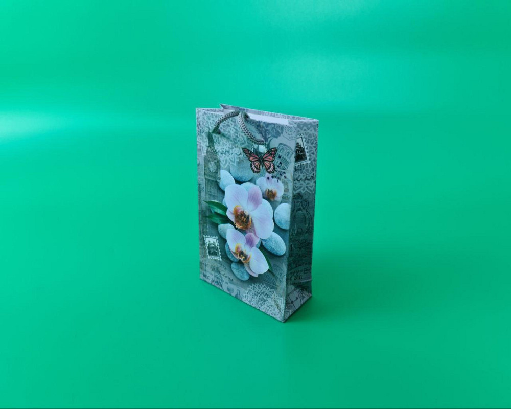 Пакет бумажный подарочный малый 11/18/5(арт М127) (12 шт) Харьков - изображение 1