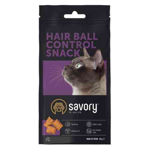 Хрумкі ласощі Savory Snack Подушечки для заохочення котів, контроль шерстяних кульок, 60 г Київ