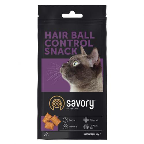 Хрумкі ласощі Savory Snack Подушечки для заохочення котів, контроль шерстяних кульок, 60 г Київ - фото 4