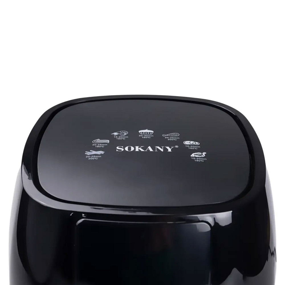 Sokany Аерогриль-фритюрниця Sokany SK-8018 електрична на 5л 1400 Вт чорна Коломыя - изображение 7