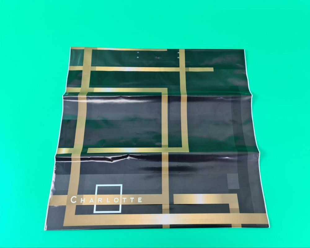 Полиэтиленовый пакет (40х40) с пластиковой ручкой