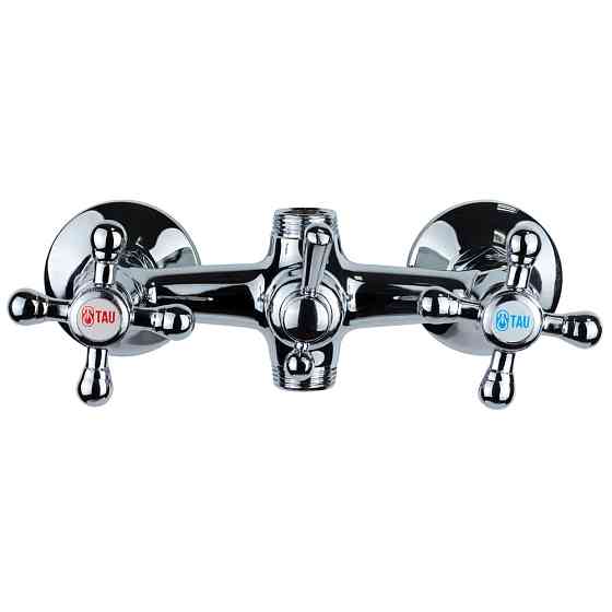 TAU Смеситель s70 ½" для ванны гусак прямой 350мм дивертор встроенный шаровый TAU VD-5C261C (98 Киев