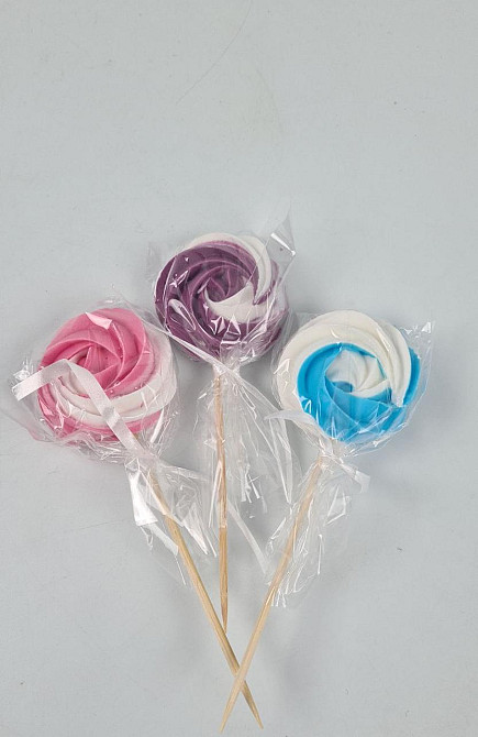 Кондитерское украшение Безе Цветное на палочке  (1 шт) Харків - фото 1