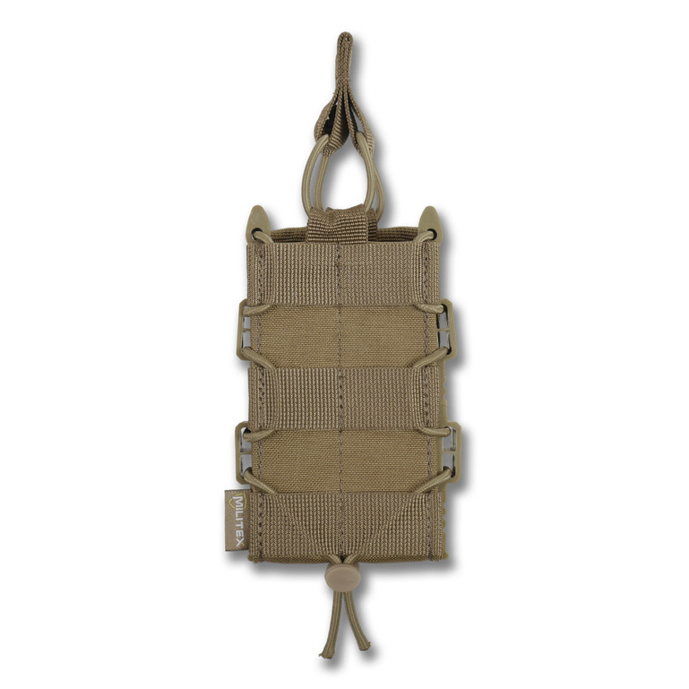 Открытый тактический подсумок под 1 магазин Militex Coyote. Открытый одинарный подсумок для магазинов Киев - изображение 2