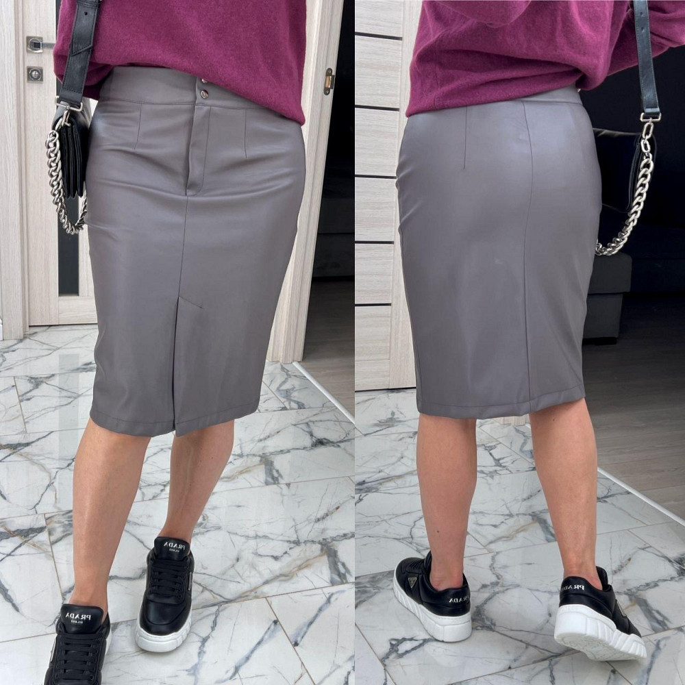 Женская прямая юбка кожаная. 46-56р Киев - изображение 3