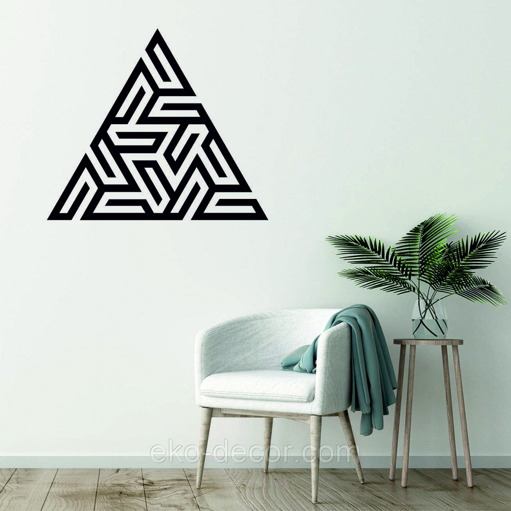 Декоративне настінне Панно «Трикутник» Декор на стіну Київ - фото 1