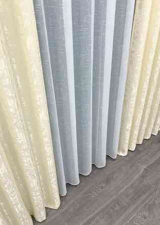 Шторная ткань лен мрамор, коллекция 