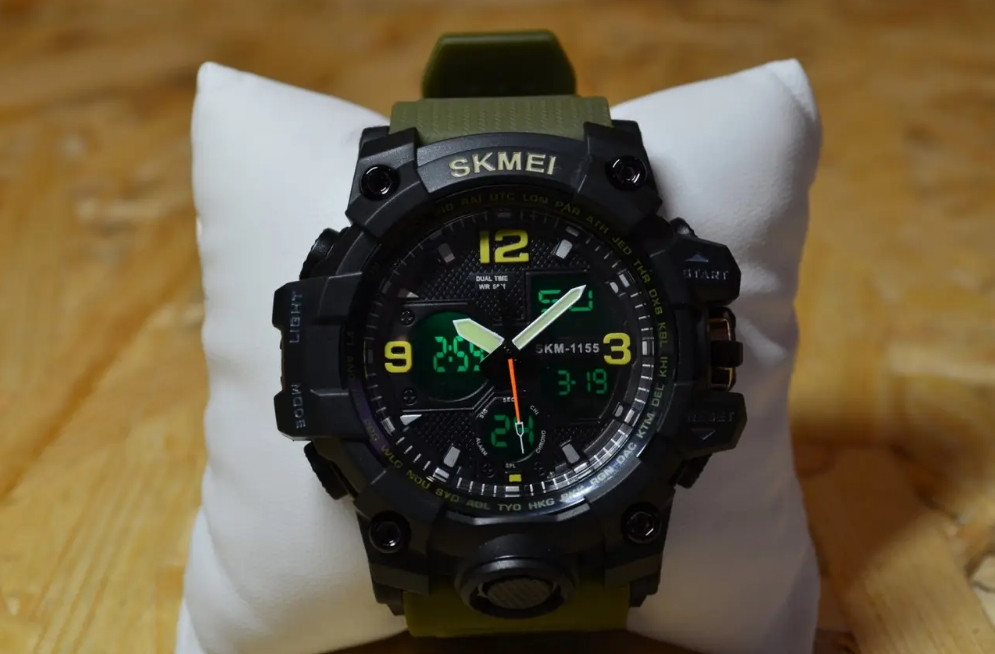 Мужские наручные часы Skmei Hamlet 1155 Зеленый Винница - изображение 4