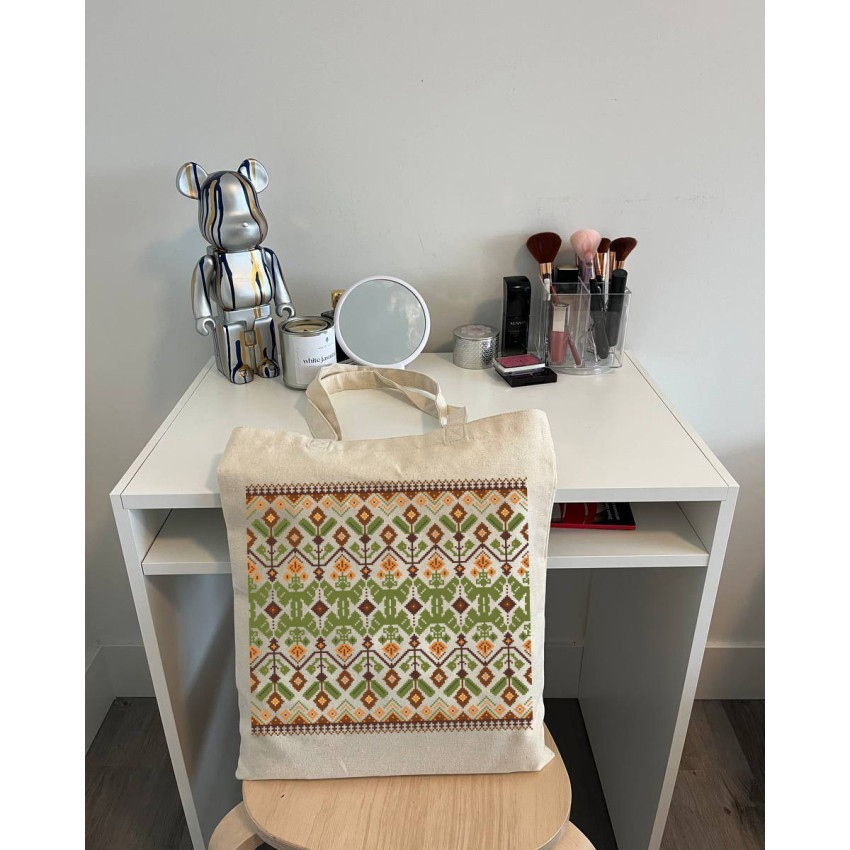 Екошопер BookOpt BK 4111 Карпатська вишивка бежевий Киев - изображение 9