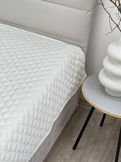 Ecotton Покривало Ecotton 200х220 см антиалергенне з полісатину молочного кольору Cream White Коломия - фото 3