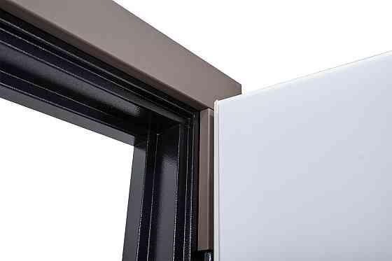 Вхідні двері Abwehr City Harmonia 546 Смокі софт + Білий супермат 860*2050 мм Сучасні вхідні двері Київ