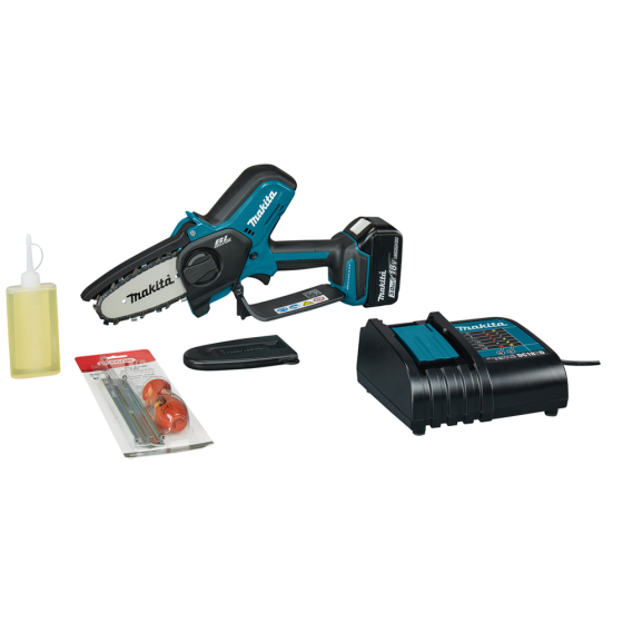 Професійна акумуляторна ланцюгова пила Makita DUC101SF : з АКБ 18V 3.0 Ah, шина 100 мм Київ