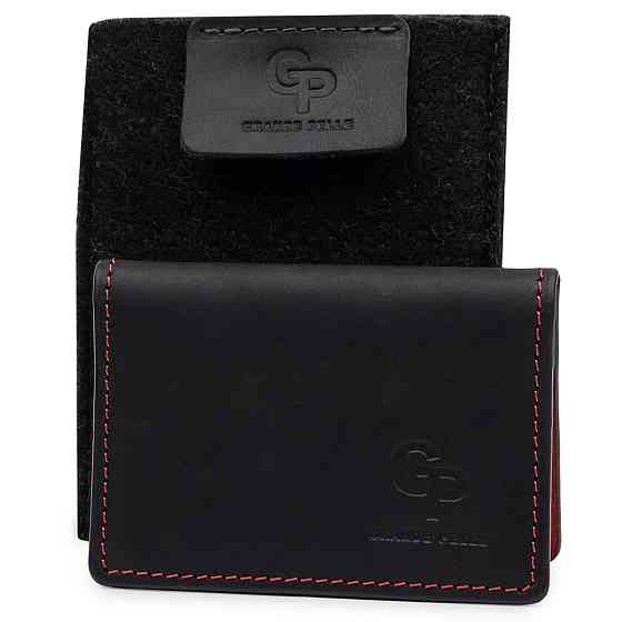 Кожаная винтажная обложка для прав GRANDE PELLE 11535 Черный Киев