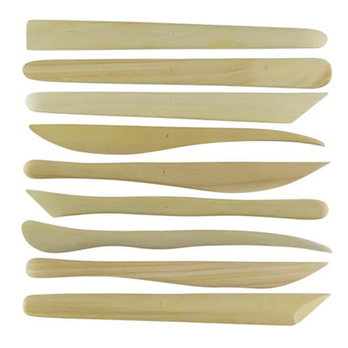 Набор лопаток стеков для лепки с полимерной глины, 38шт, дерево Вінниця - фото 2