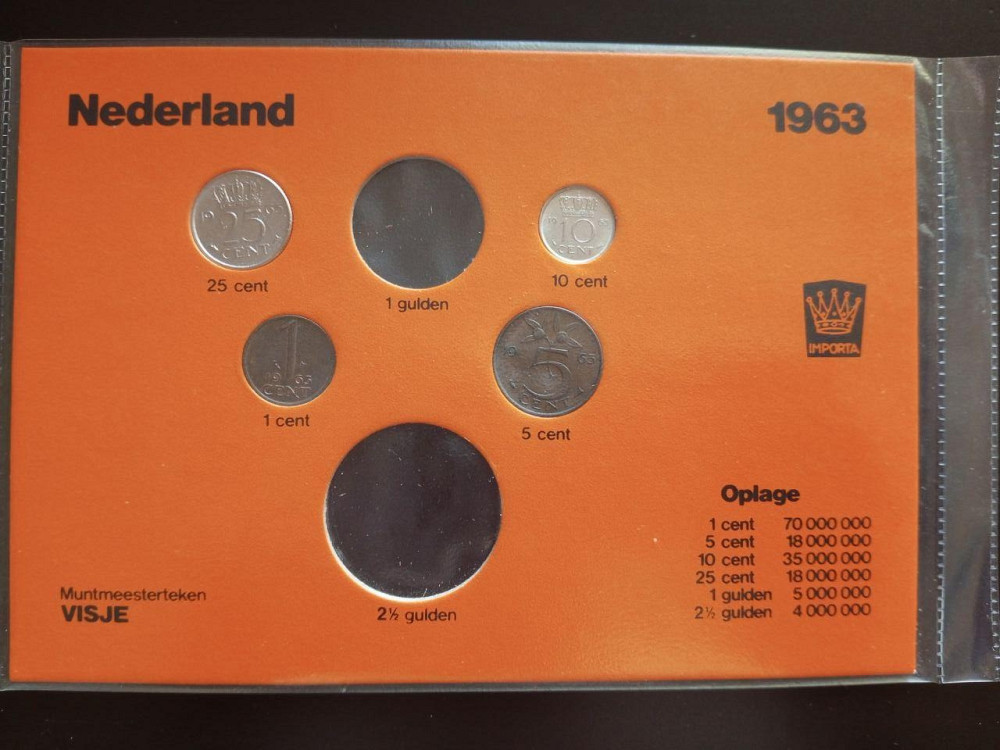 Мінтсет Нідерландів, 1963 рік (1.2) Не повний Полтава - фото 1