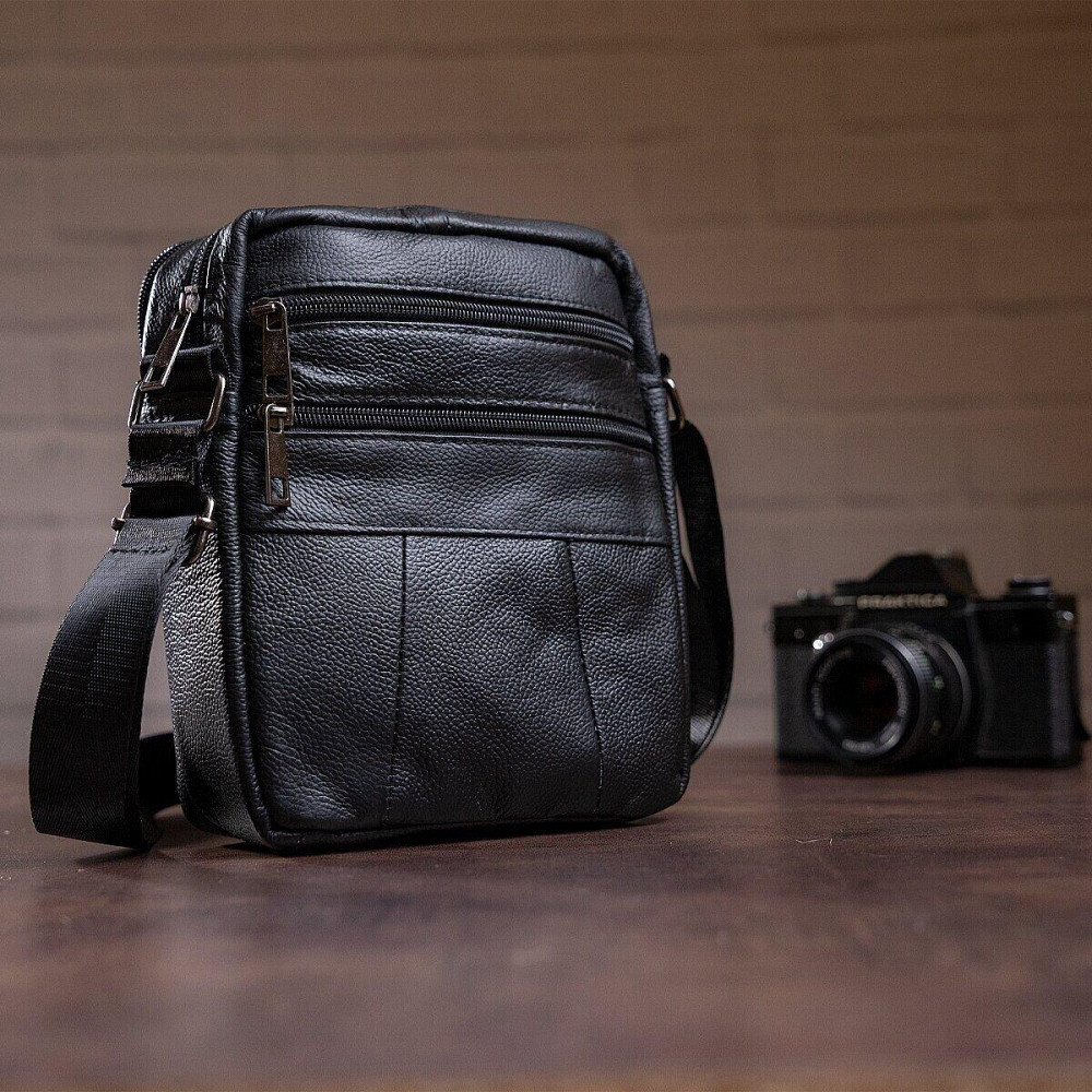 Сумка мужская флотар Черная (Vintage) Киев - изображение 9