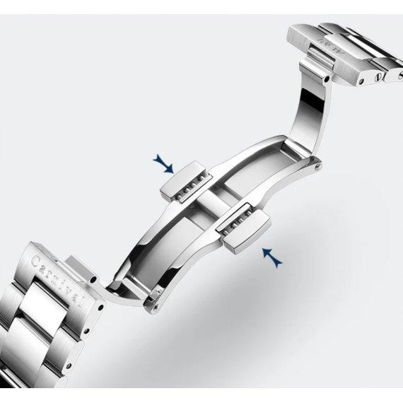 Часы мужские механические наручные Carnival BlueMarine 10 Bar (Серебристые) Винница - изображение 9