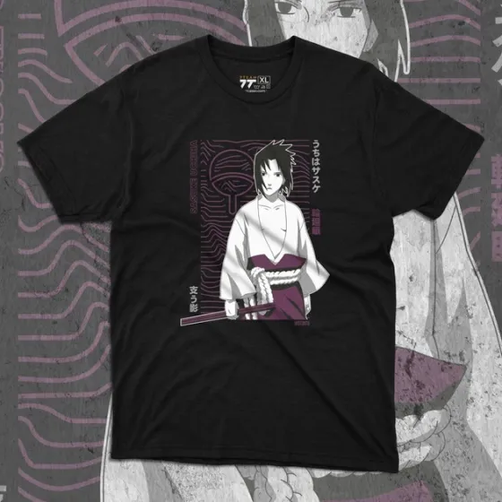 Футболка для подростка мальчика с принтом Наруто Саске Учіха 4 Размер 160 Anime10333 Днепр