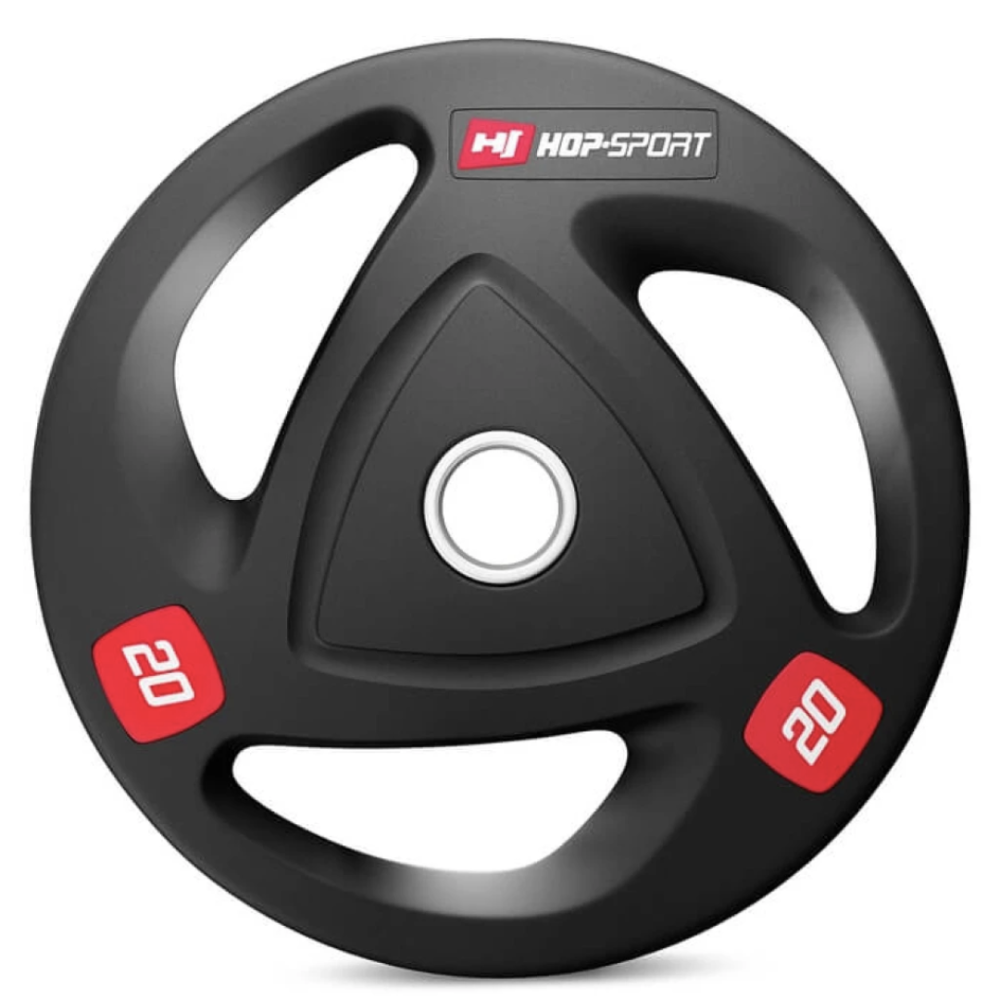Набір дисків олімпійських Hop-Sport 2 х 20кг Київ - фото 2
