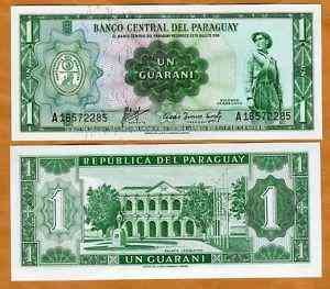 Парагвай/Paraguay 1 Peso 1952 Pick 193a UNC Полтава