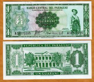 Парагвай/Paraguay 1 Peso 1952 Pick 193a UNC Полтава - фото 1