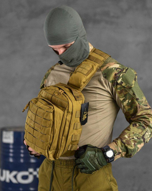 Сумка через плече тактична SILVER KNIGHT coyot РГ4626 Одеса - фото 8