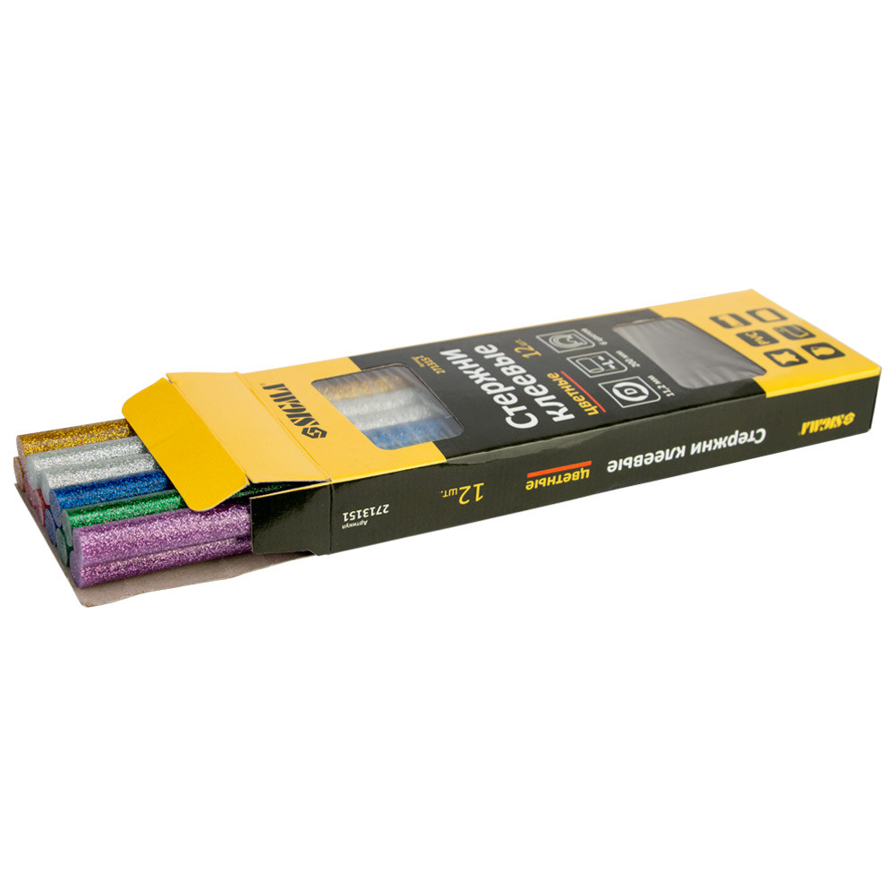 Sigma Набор стержней клеевых Ø11.2×200мм 12шт 0.24кг (цветные) SIGMA (2713151) Киев - изображение 1