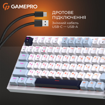 Клавіатура GamePro Genesis Warden MK160BL Outemu Swithes USB White (MK160BL) Вінниця - фото 6