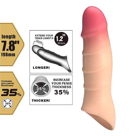 Насадка на член - Pretty Love Damell Penis Sleeve Flesh Sex Aura Київ