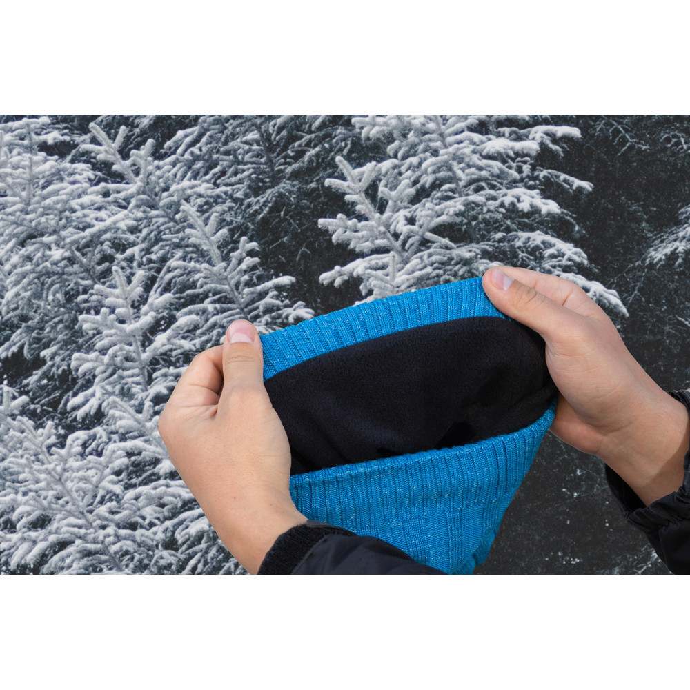 Водонепроникна шапка Dexshell Heathered Rib Knit Beanie, onesize (56-58 см), блакитний Киев - изображение 3