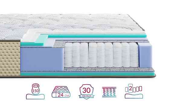 Ортопедичний пружинний матрац Levante Amura/Леванте Амура ТМ Highfoam 140х200 Харків