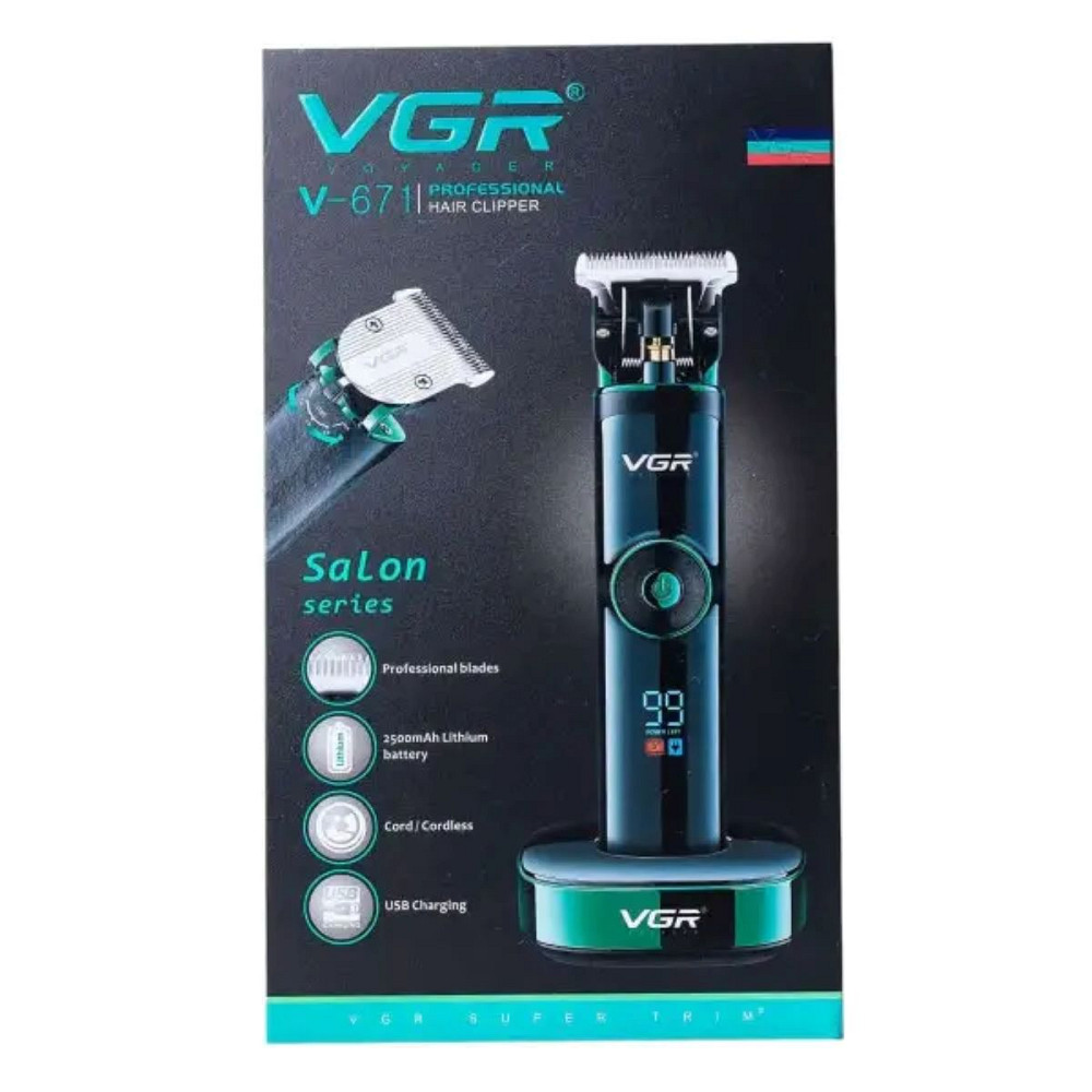Машинка для стрижки VGR професійна з насадками V-671 Коломыя - изображение 9