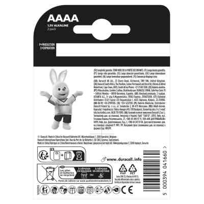 Батарейка AAAA спеціальна лужна LR8D425 1,5V, 2 шт. в упаковці Duracell (5007466) Вінниця