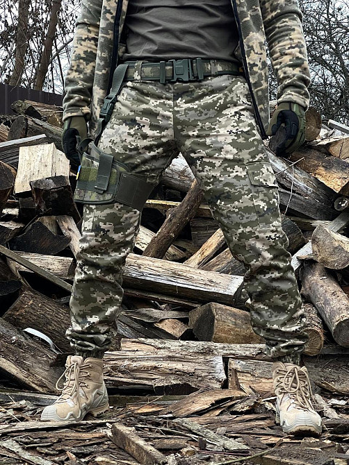 Настегна кобура для пістолета на ногу тактична на стегно одне кріплення камуфляж Одеса - фото 10