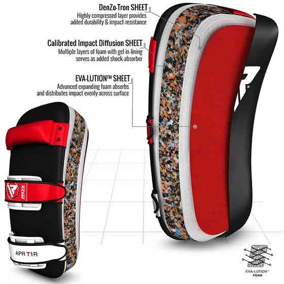 Пади для тайського боксу RDX Red (2шт) Кам'янське