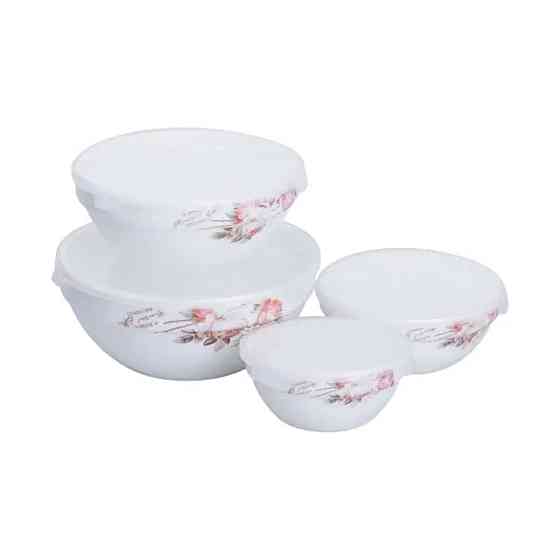 Yiwu Набір порцелянових харчових контейнерів 4 шт 0,25/0,35/0,6/1,1л HP-7-713 Киев