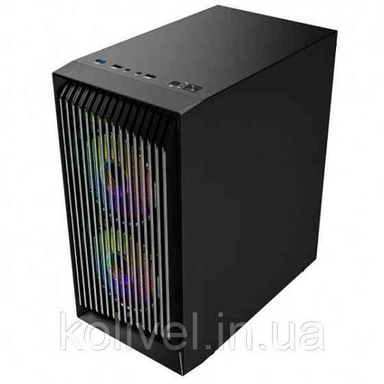 Корпус LogicConcept ATOS MESH+GLASS ARGB fans 3x120mm BLACK без БЖ mATX (AM-ATOS-10-0000000-0002) Киев