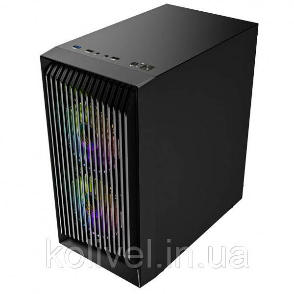 Корпус LogicConcept ATOS MESH+GLASS ARGB fans 3x120mm BLACK без БЖ mATX (AM-ATOS-10-0000000-0002) Киев - изображение 3