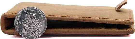 Зажим для денег из натуральной кожи Коричневый (Vintage) Киев