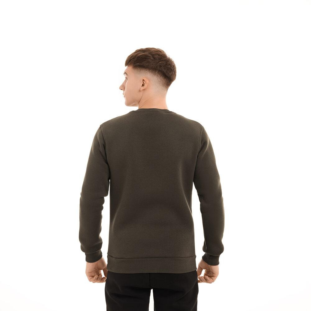 Світшот чоловічий однотонний хакі Pobedov 007 ЗИМА Київ - фото 6