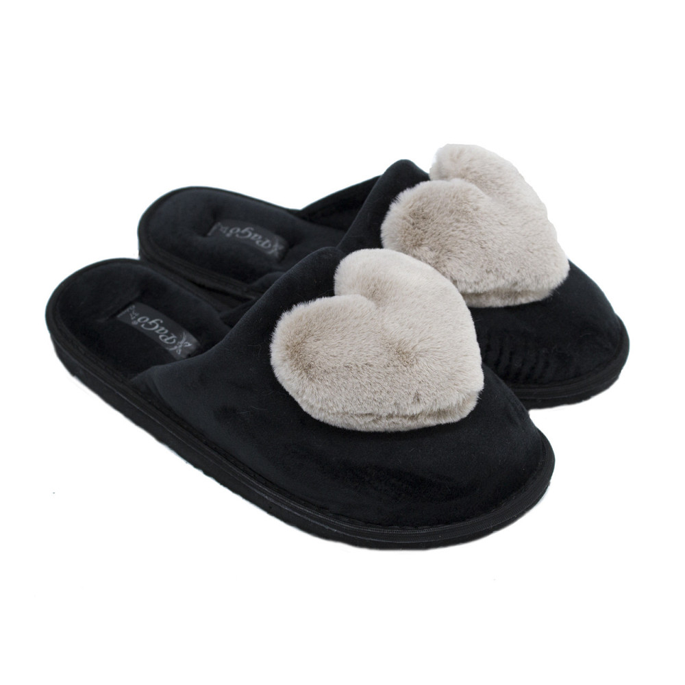 Тапочки PaGo женские закрытые черные 