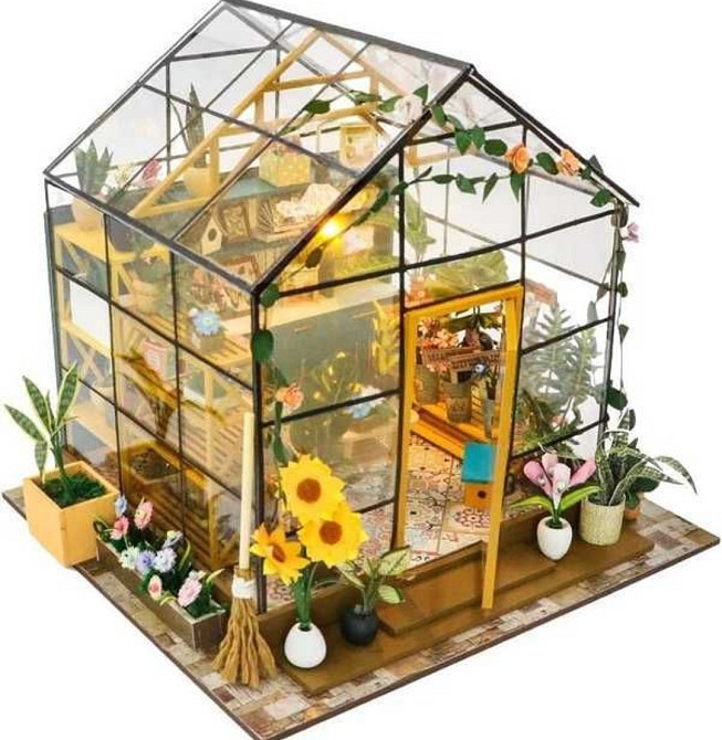Конструктор 3D румбокс сборная модель цветочная оранжерея. Харьков - изображение 8